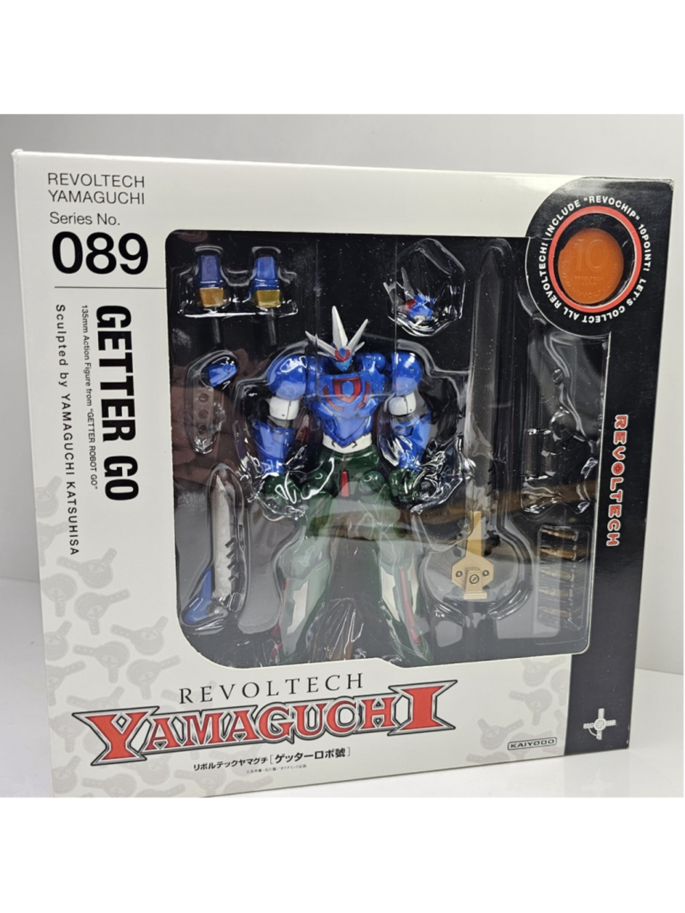 Kaiyodo Revoltech Yamaguchi No. 089 Getter Go Robot Action Figure Boxed
